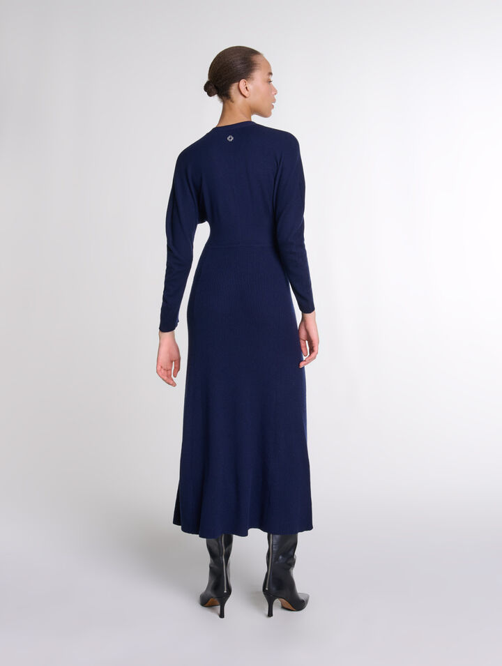 Langes Strickkleid