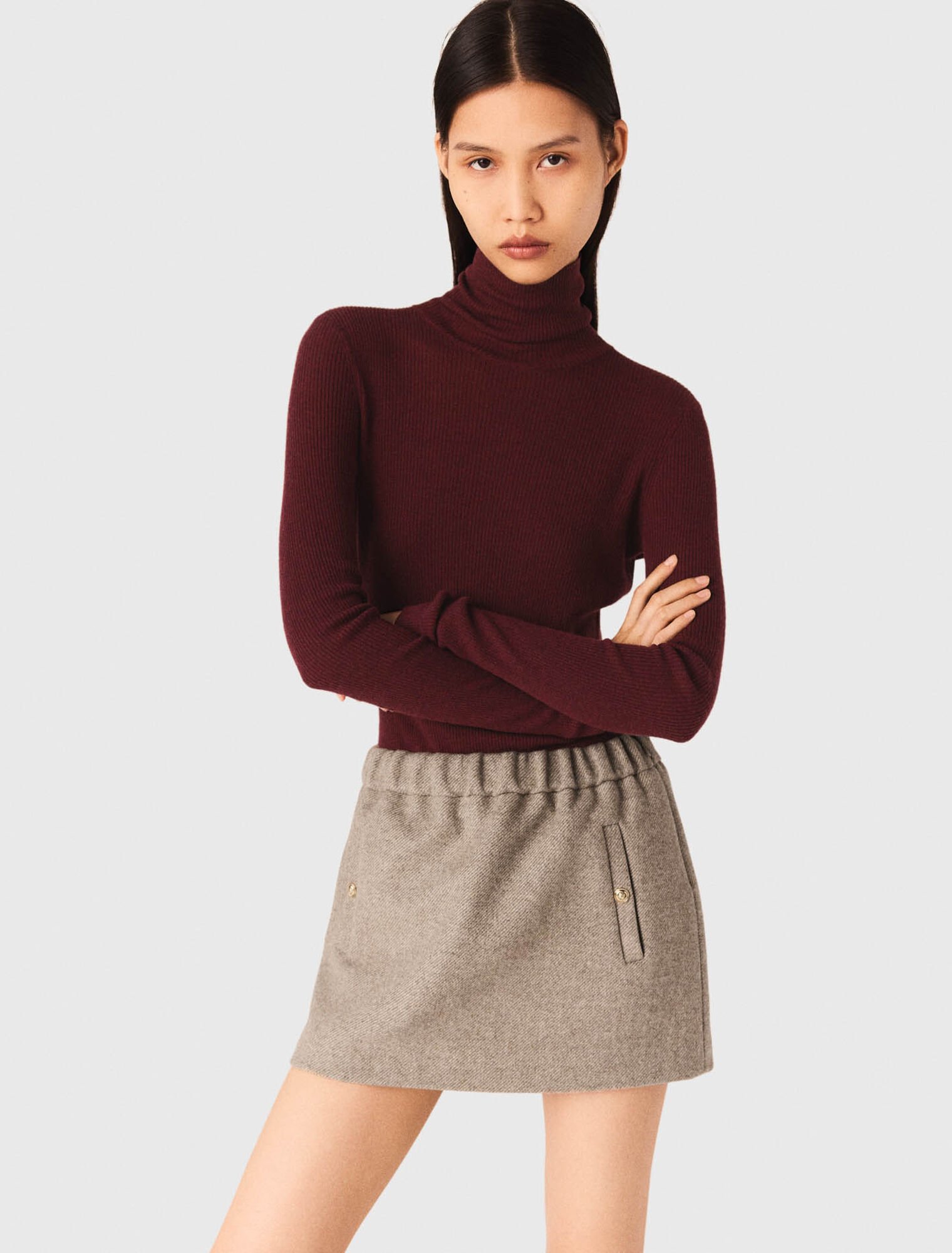 Zweite-Haut-Rollkragenpullover