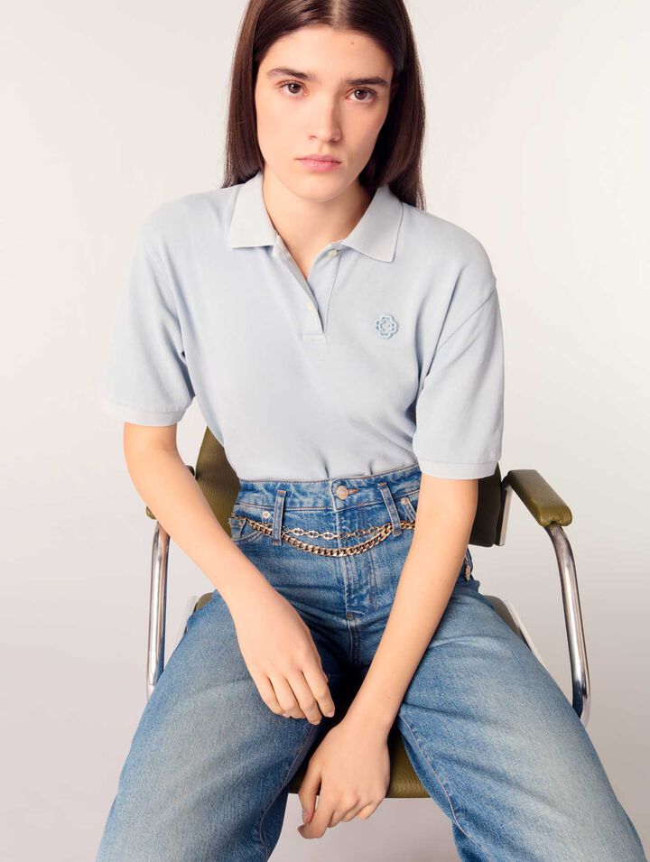 Jeans mit Kettengürtel