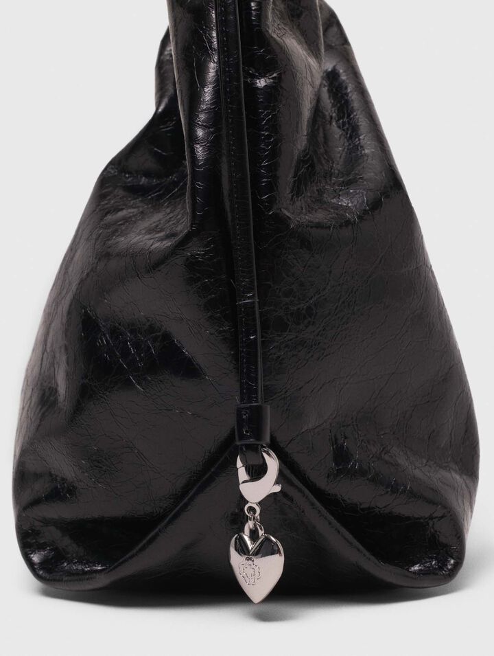 Tote-Tasche M aus Craquelé-Leder