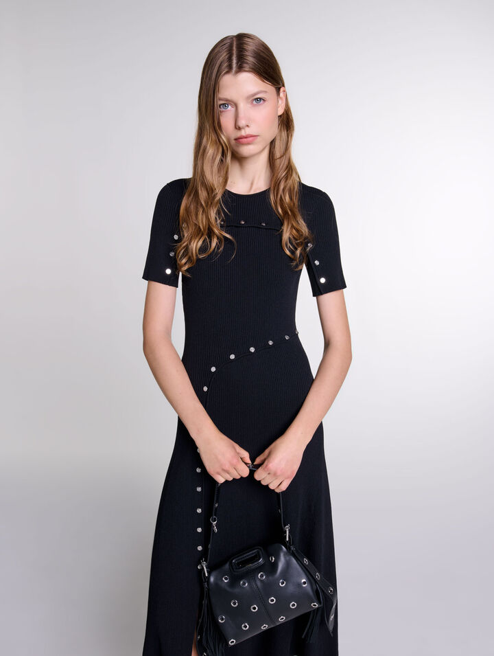 Langes Strickkleid