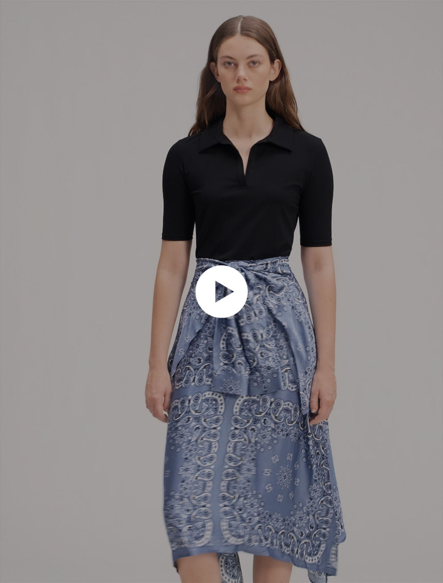 Bedrucktes Trompe-l'Œil-Kleid
