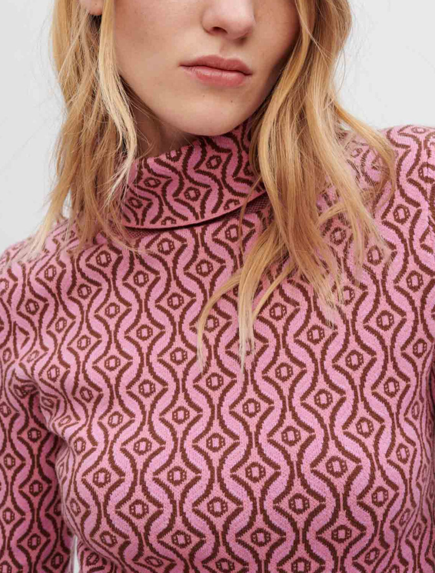 Pullover aus Clover-Jacquard