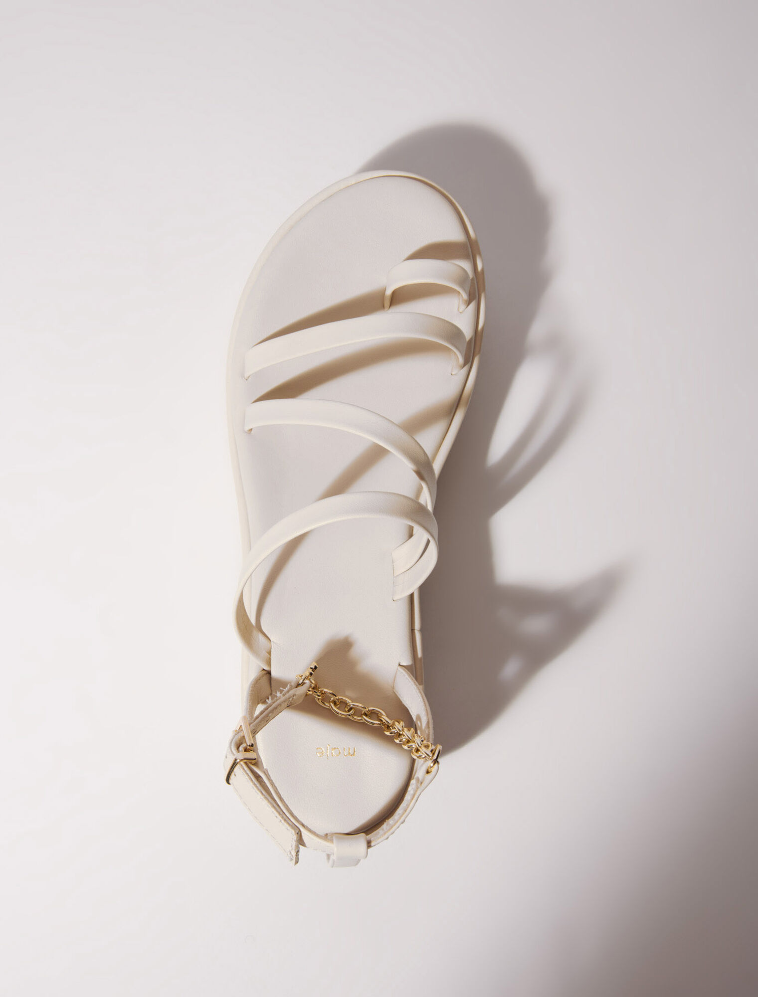Keilsandalen aus Leder