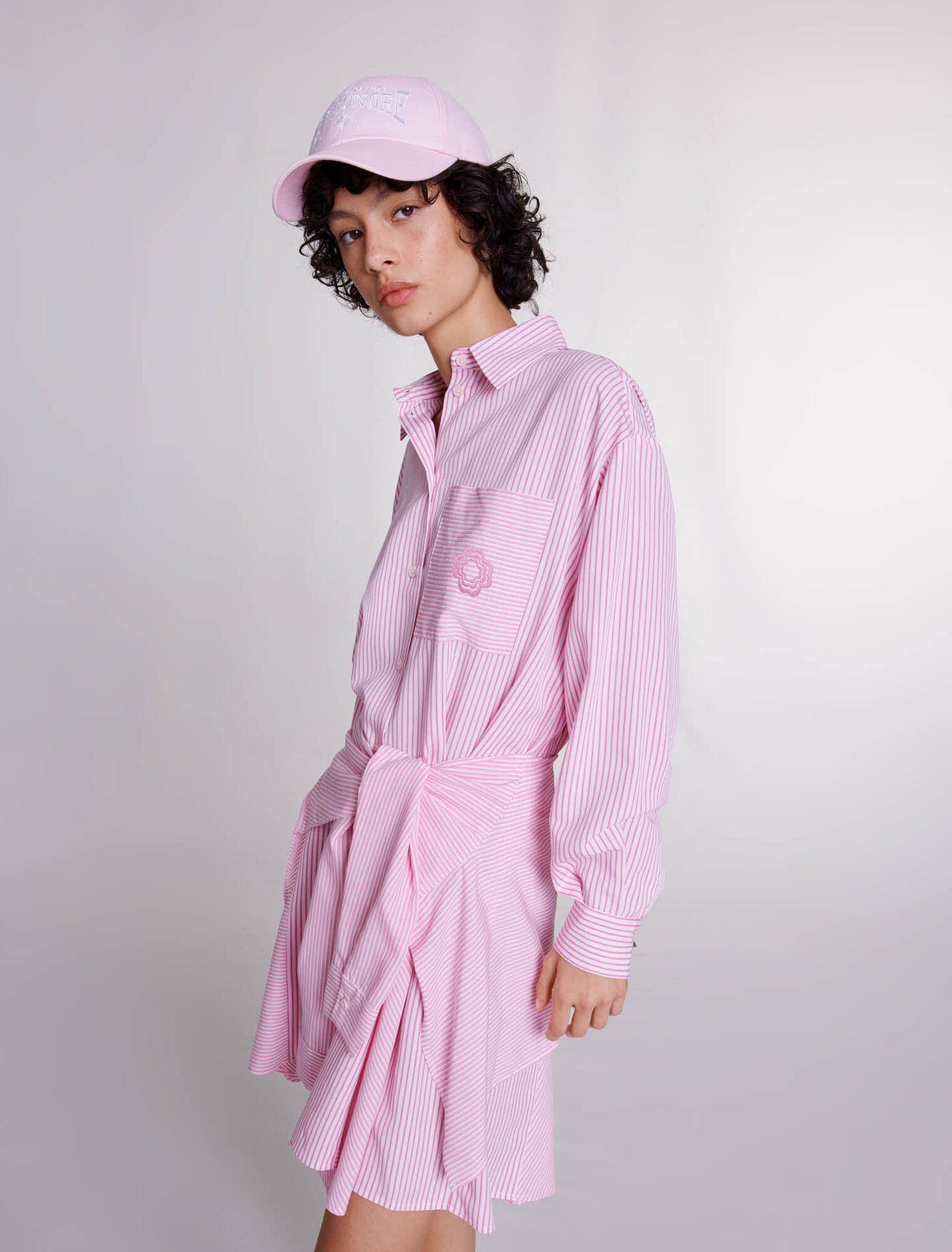 Gestreiftes Hemdblusenkleid