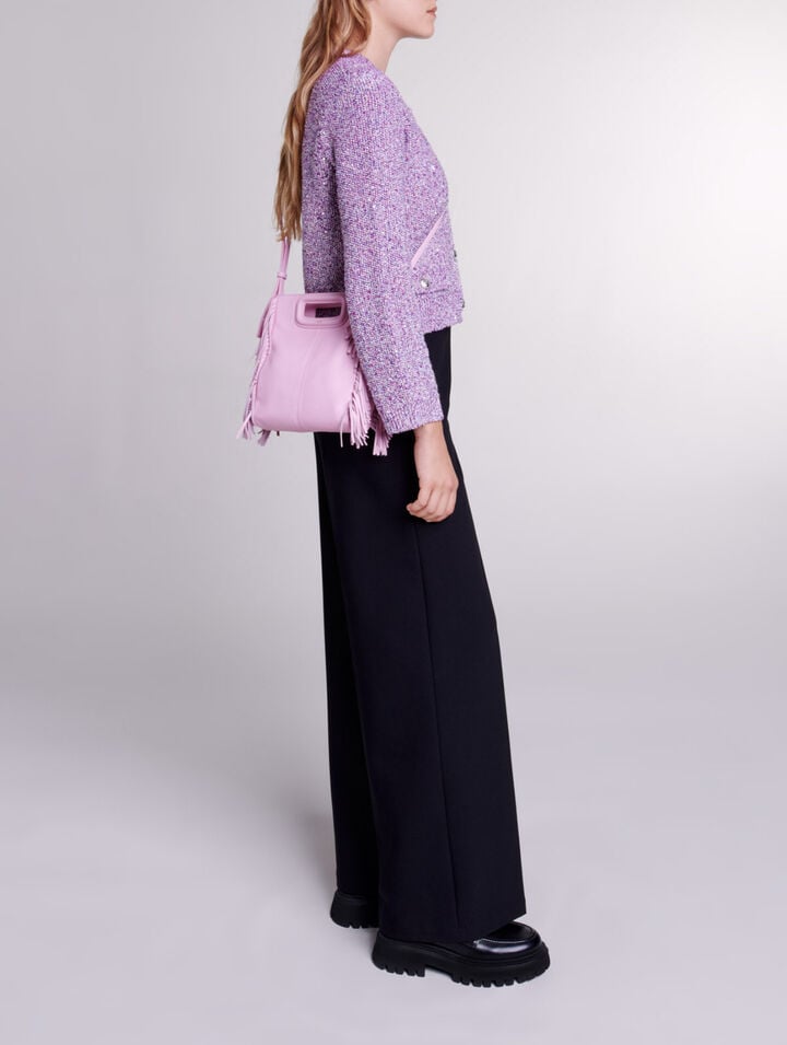 Strick-Cardigan mit Pailletten