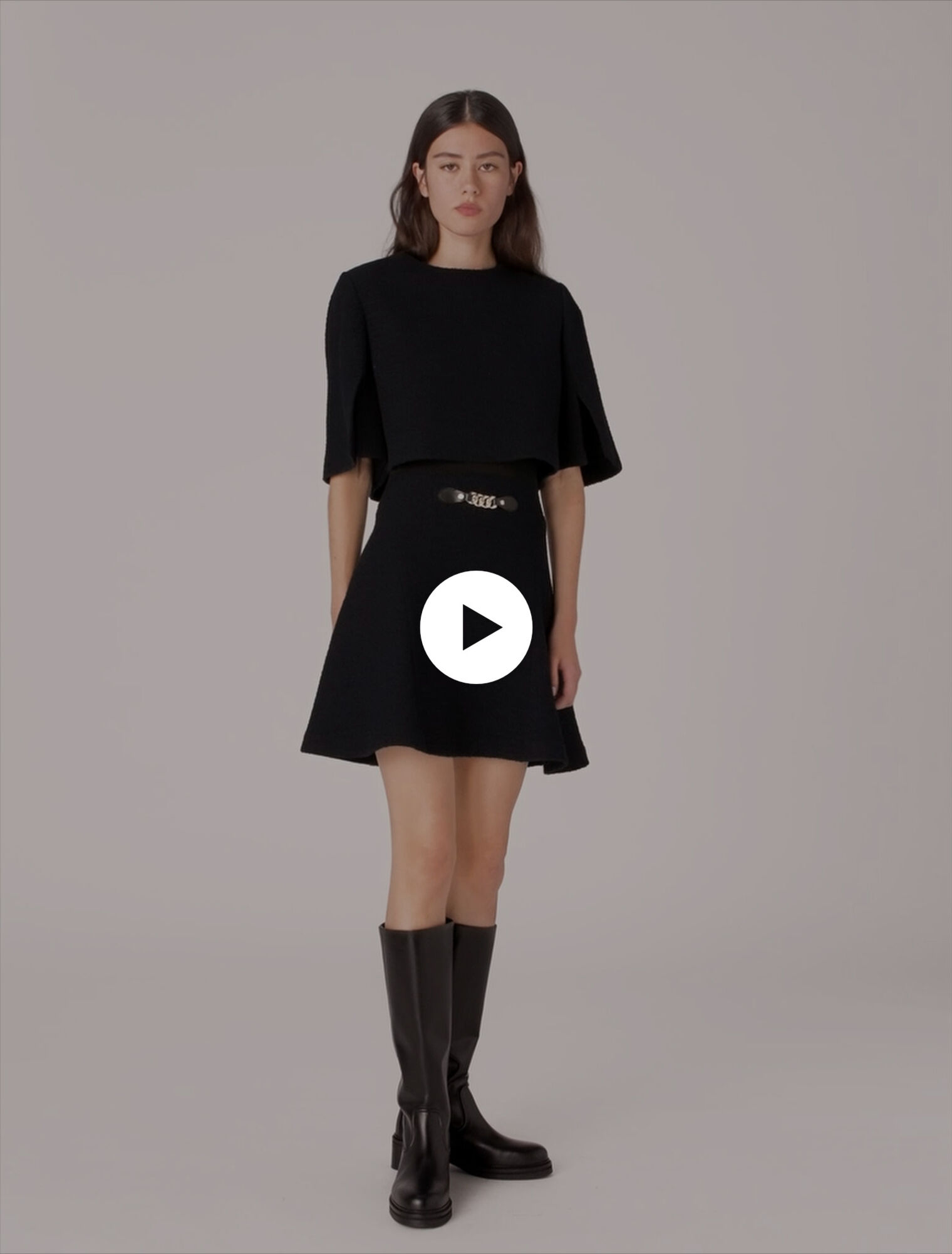 2-in-1-Kleid aus Tweed