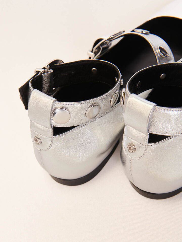 Mary Janes aus Metallicleder
