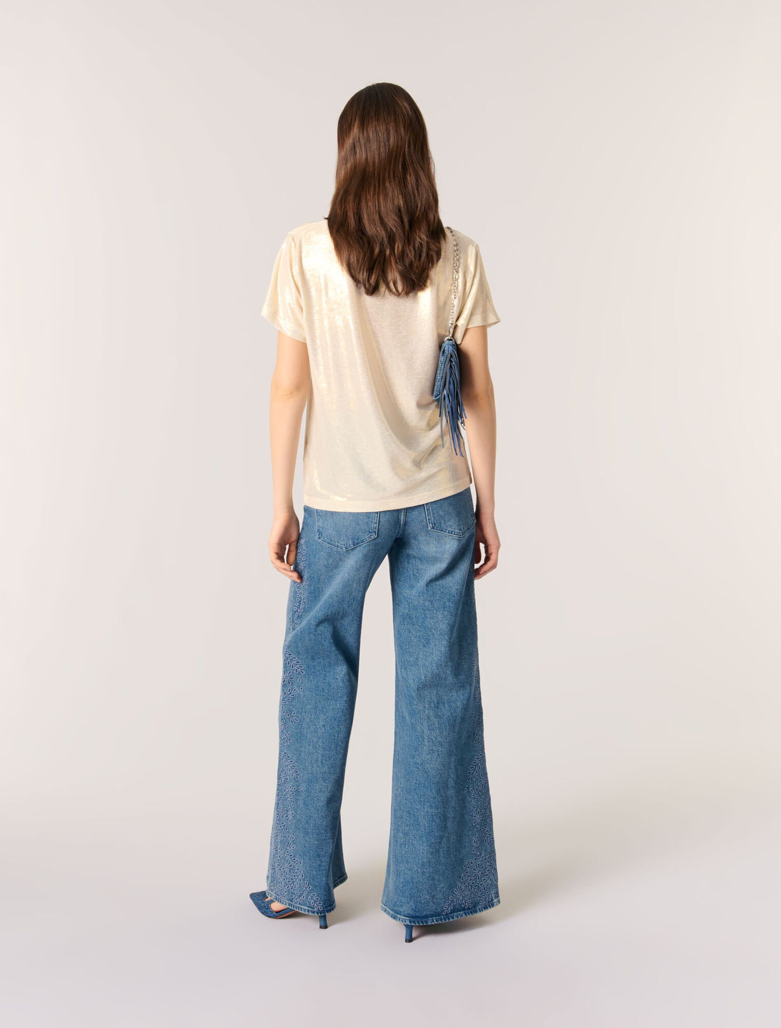 Lamé-T-Shirt