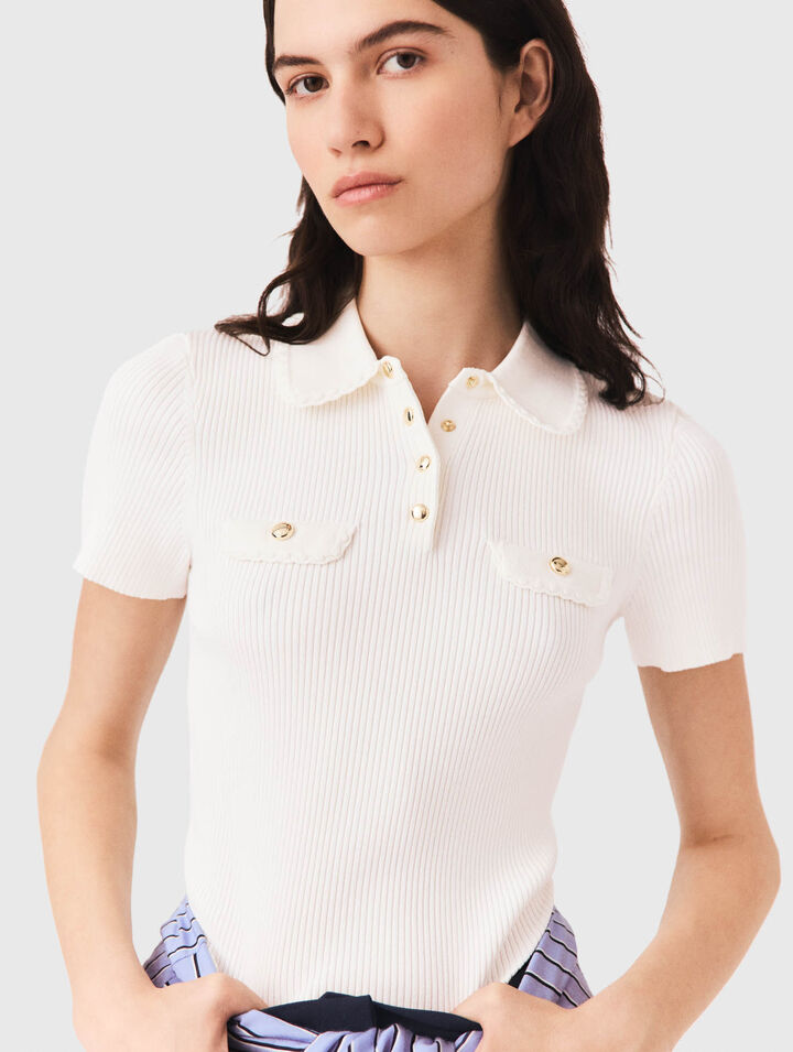 Kurzarm-Poloshirt mit Taschen