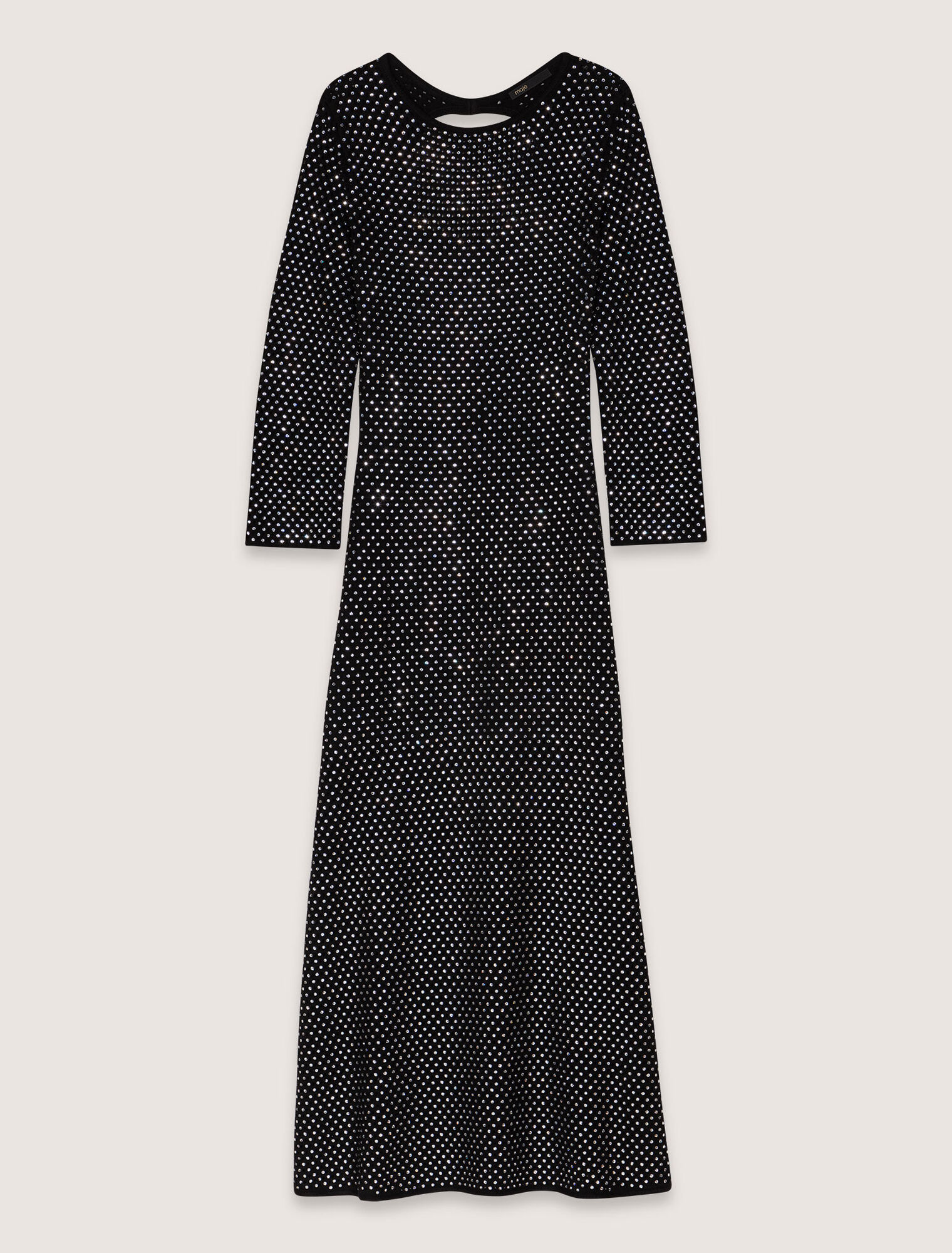 Langes Strass-Kleid