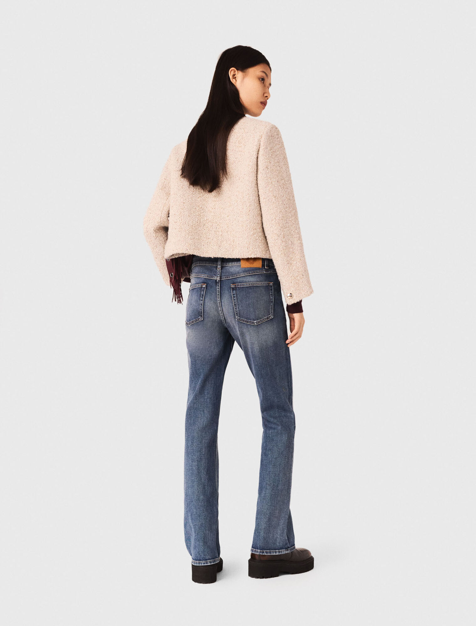Kurze Bouclé-Tweedjacke