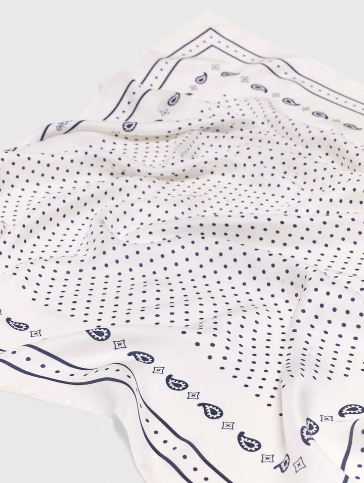 Bedrucktes Seidentuch 90x90