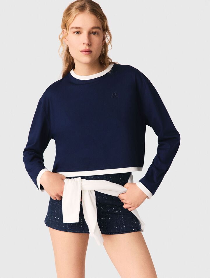 T-Shirt im Lagen-Look