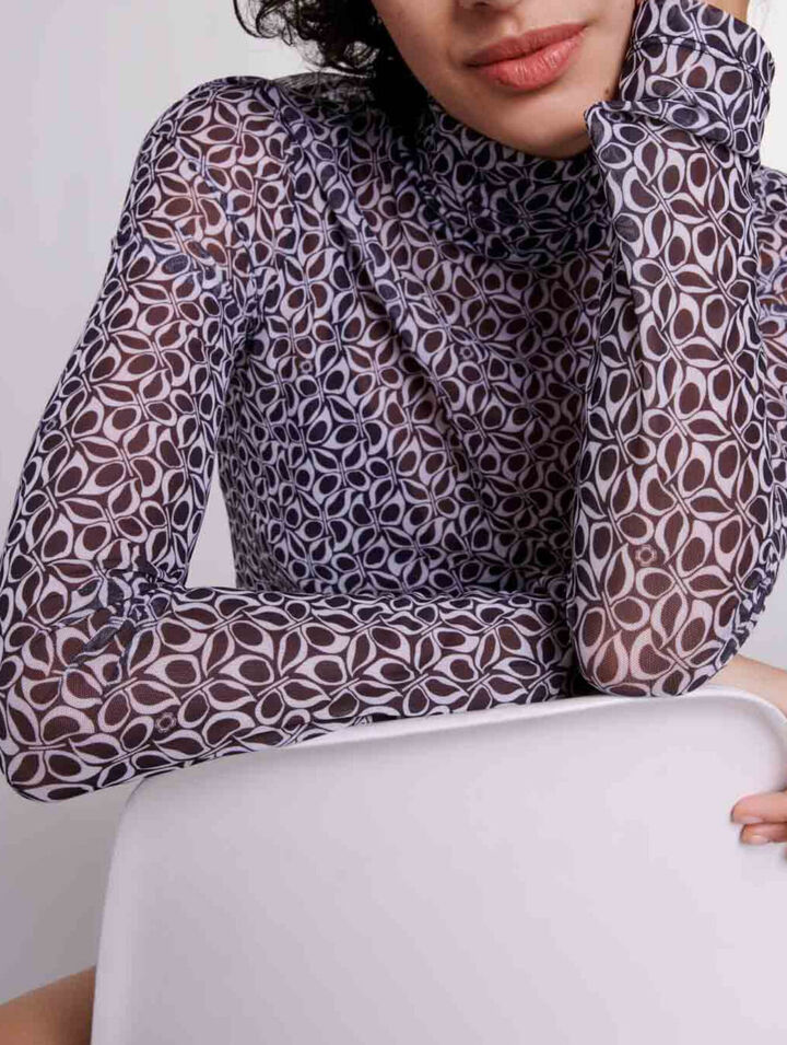 Halbdurchsichtiges Top