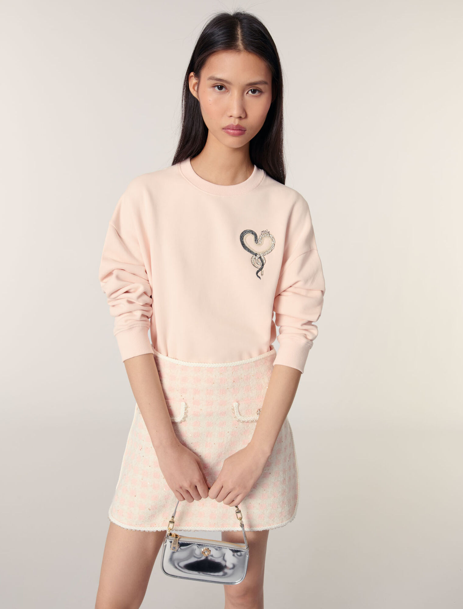 Sweatshirt mit Stickerei