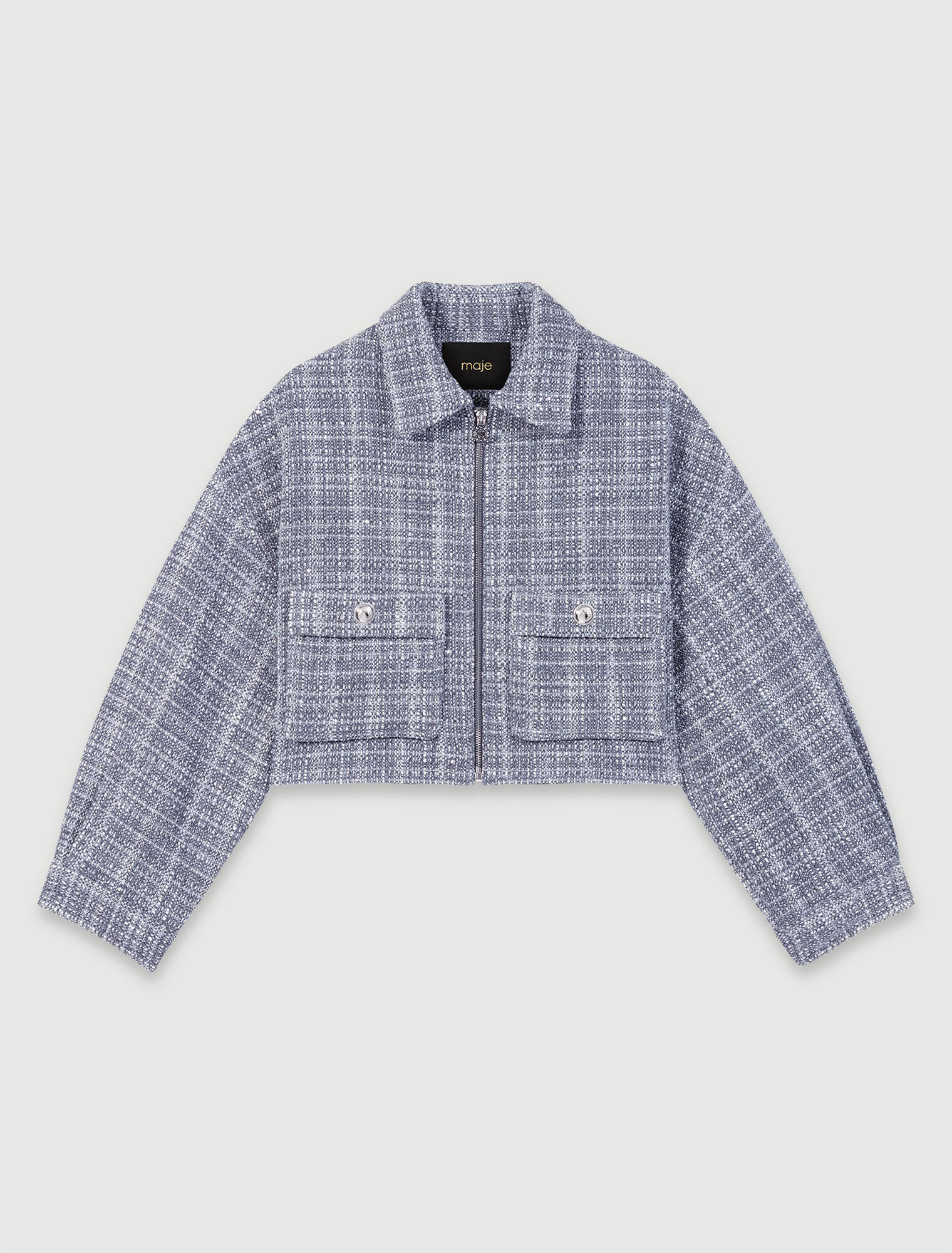 Kurzer Blouson aus Tweed