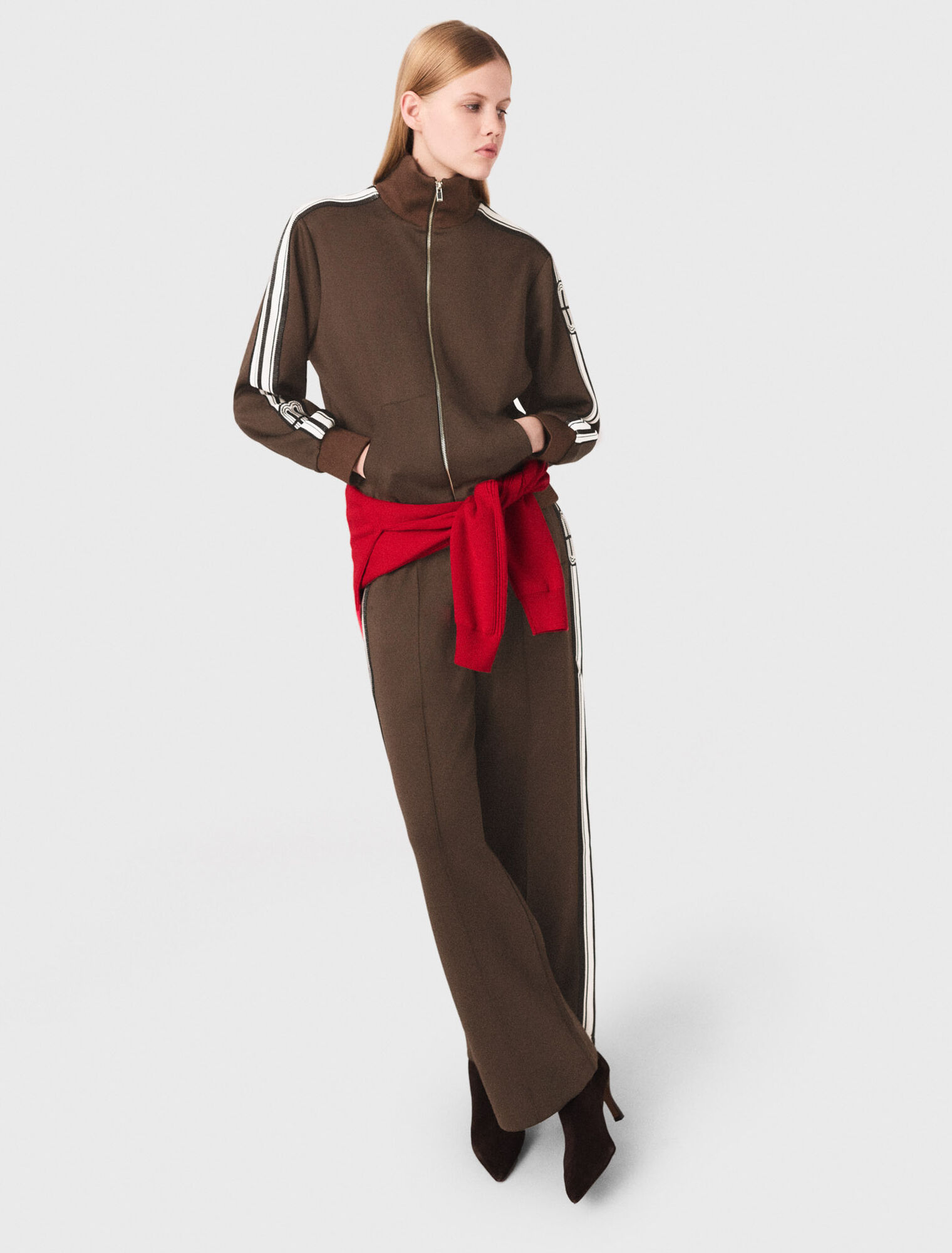 Sweatshirt mit geraden Streifen
