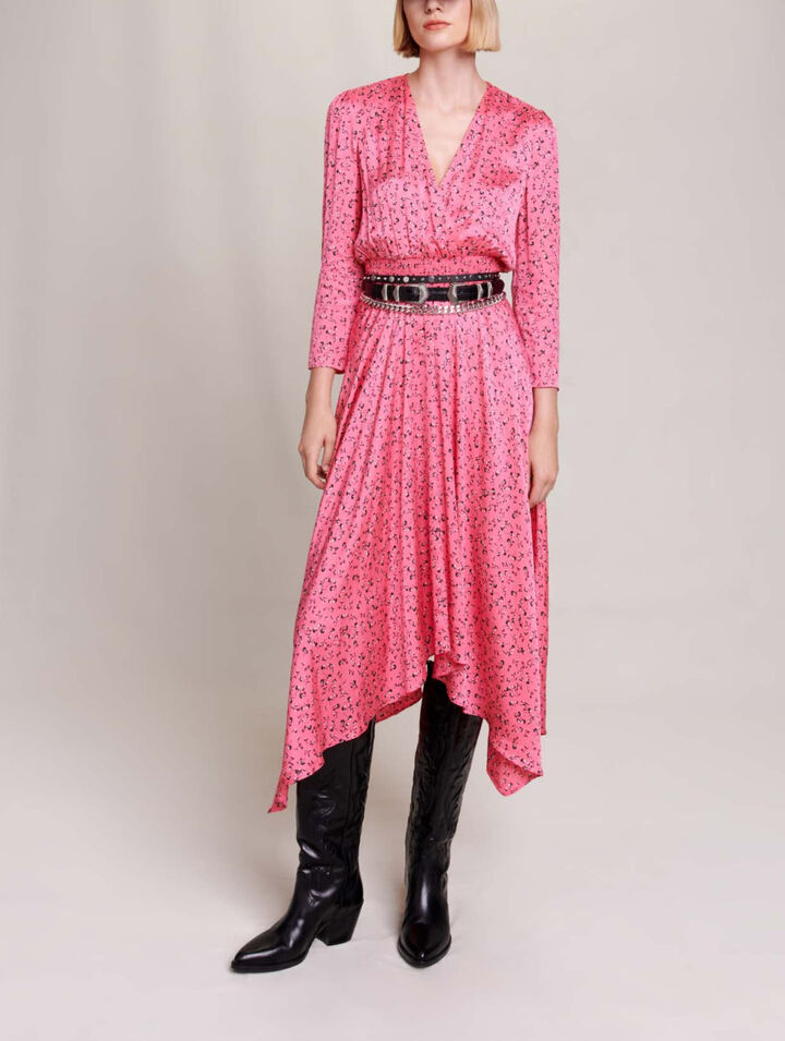 Midikleid mit Blumendruck