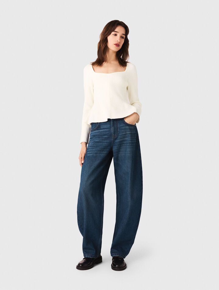 Pullover mit Schößchen