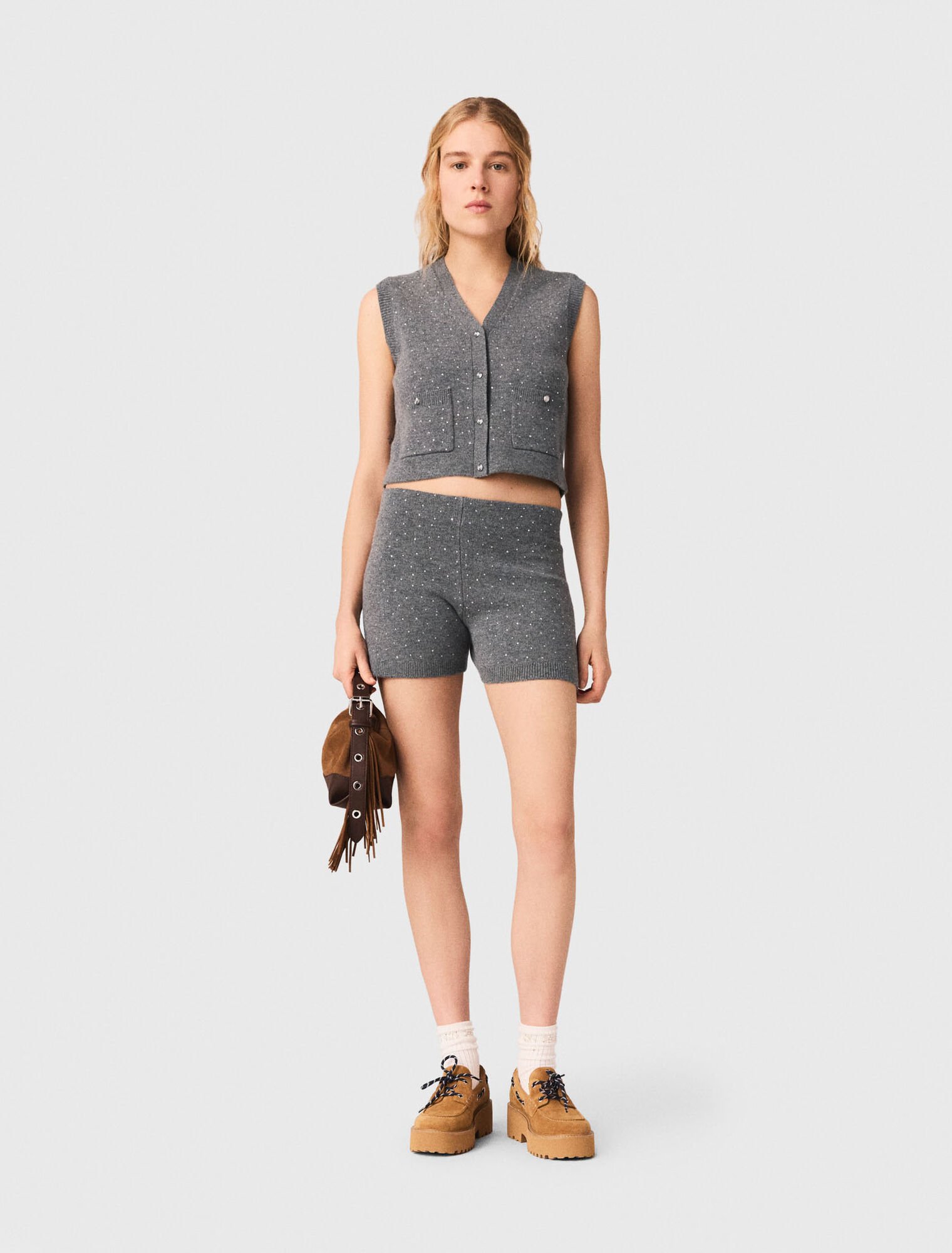 Stricktop mit Strass