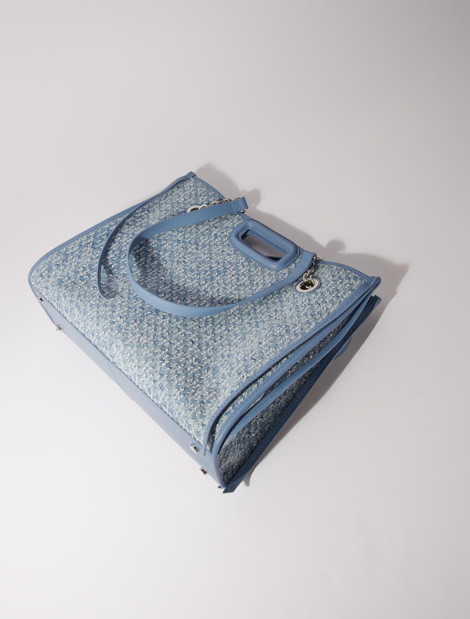 Tragetasche aus Denim und Strass
