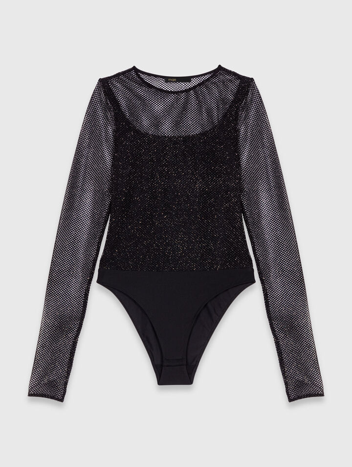 Strass-Top aus Jersey