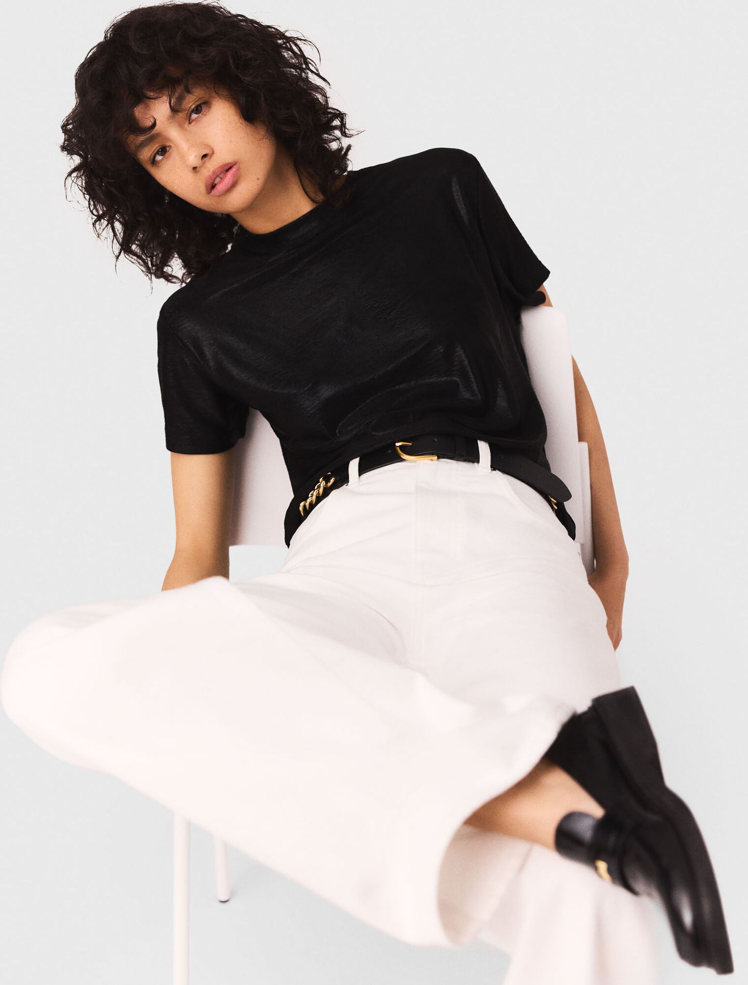 T-Shirt aus Lamé
