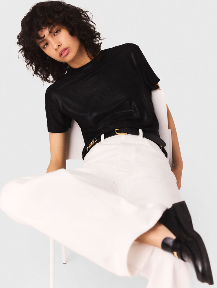 T-Shirt aus Lamé