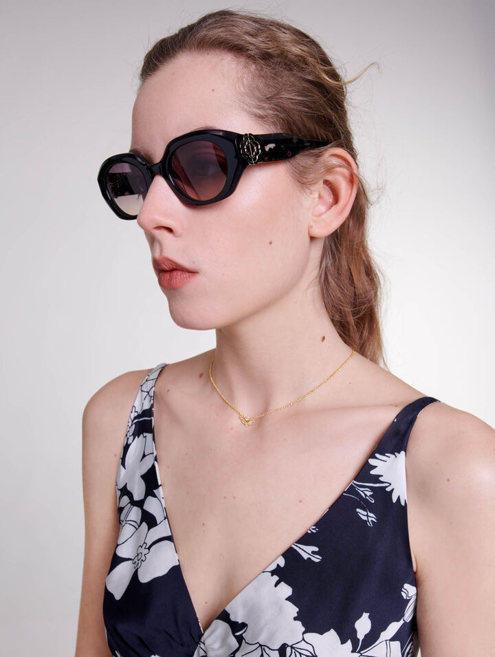 Runde Sonnenbrille aus Acetat