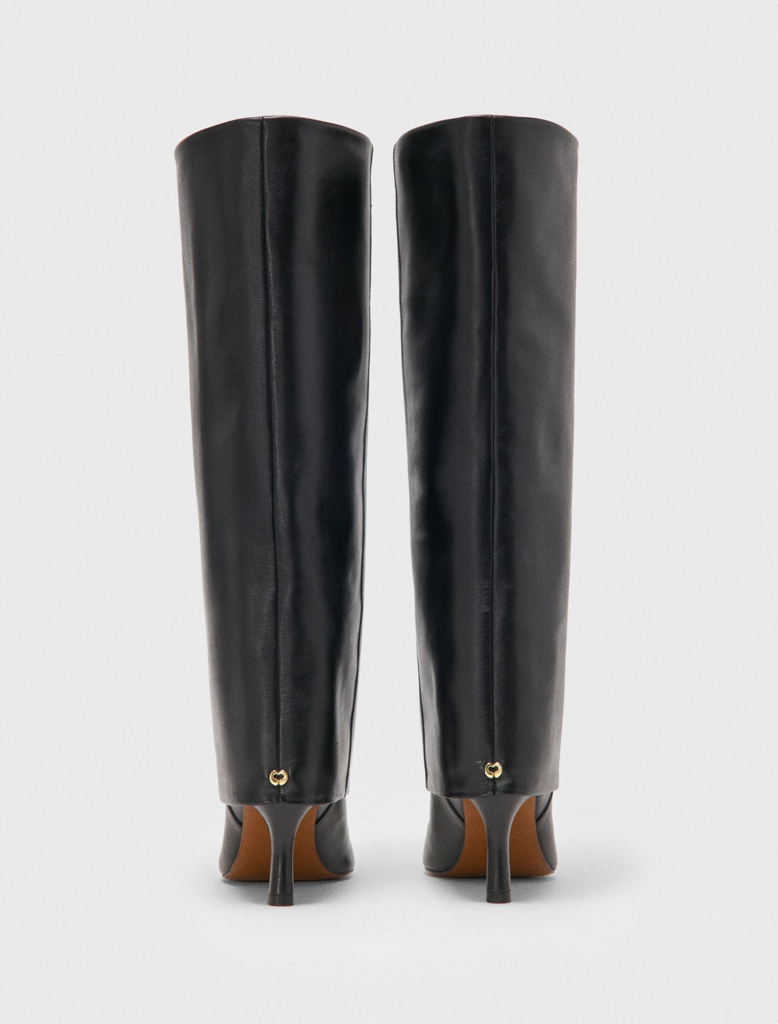 Lederstiefel mit Absatz