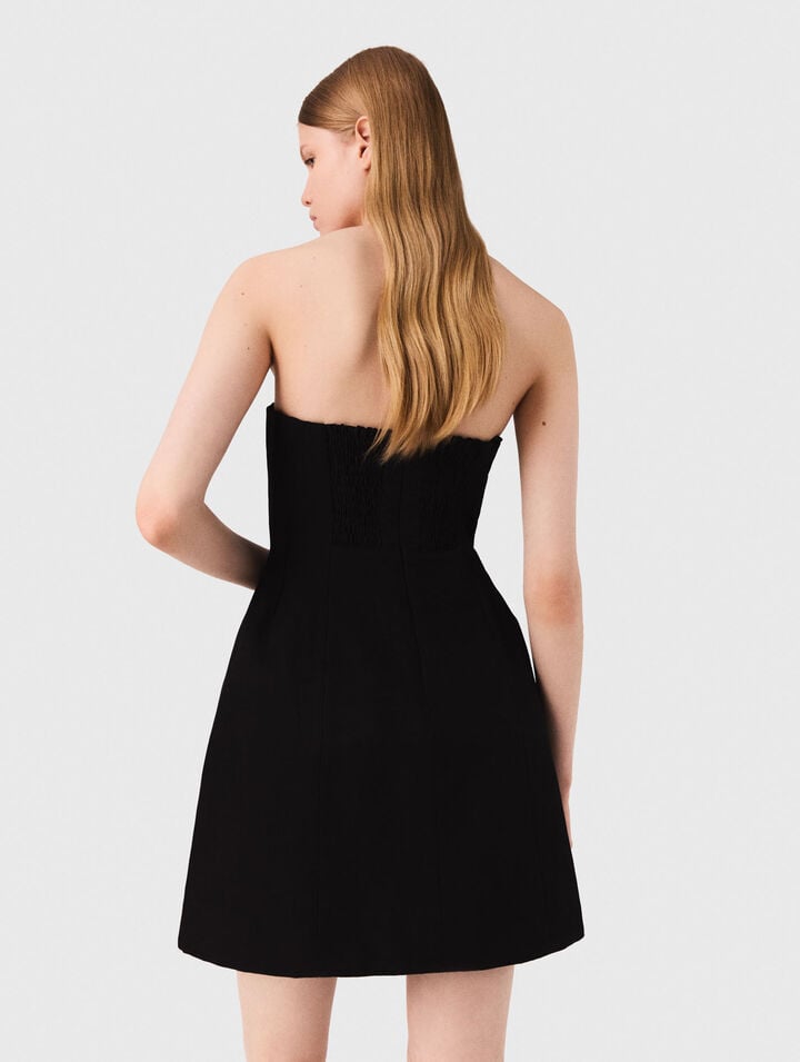 Kurzes Bustierkleid aus Leinen