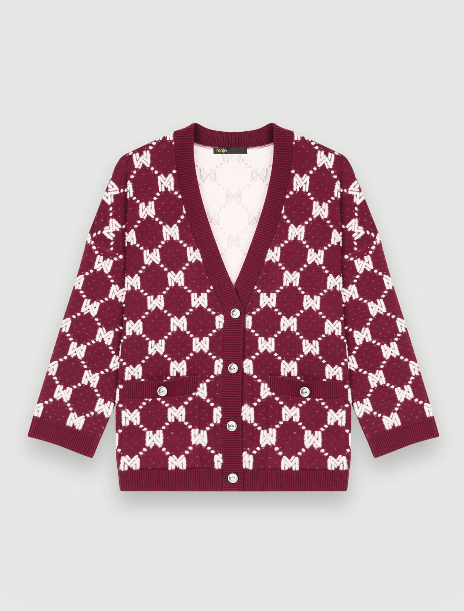 Strickjacke aus Jacquard-Strick Maje