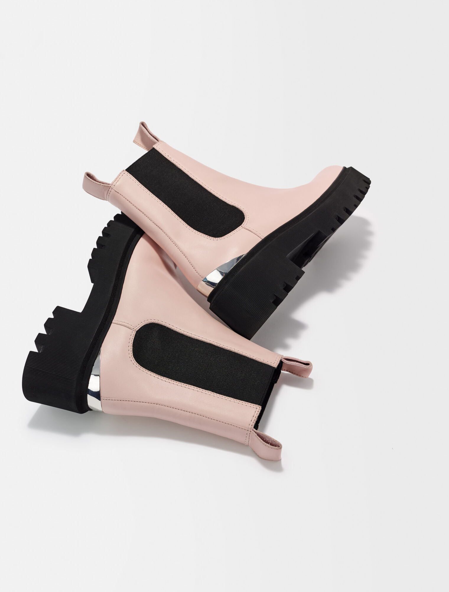 Chelsea-Stiefeletten mit Plateau