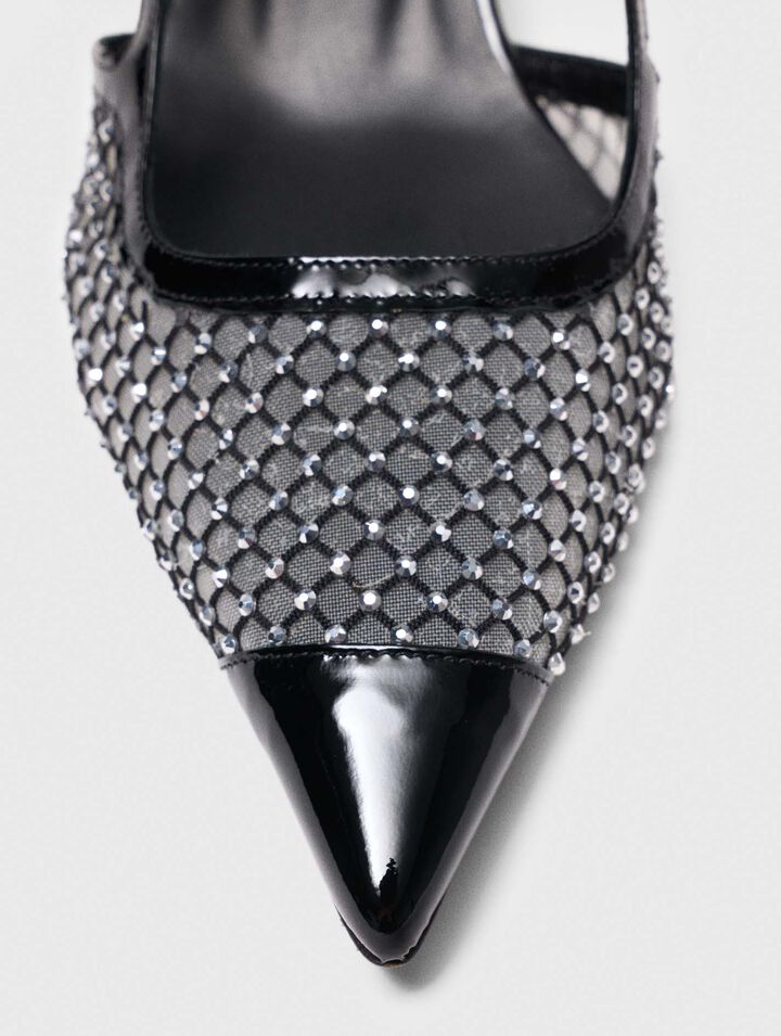 Mesh-Pumps mit Strass