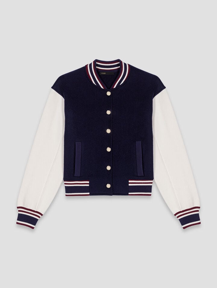 Bomberjacke aus Mischgewebe