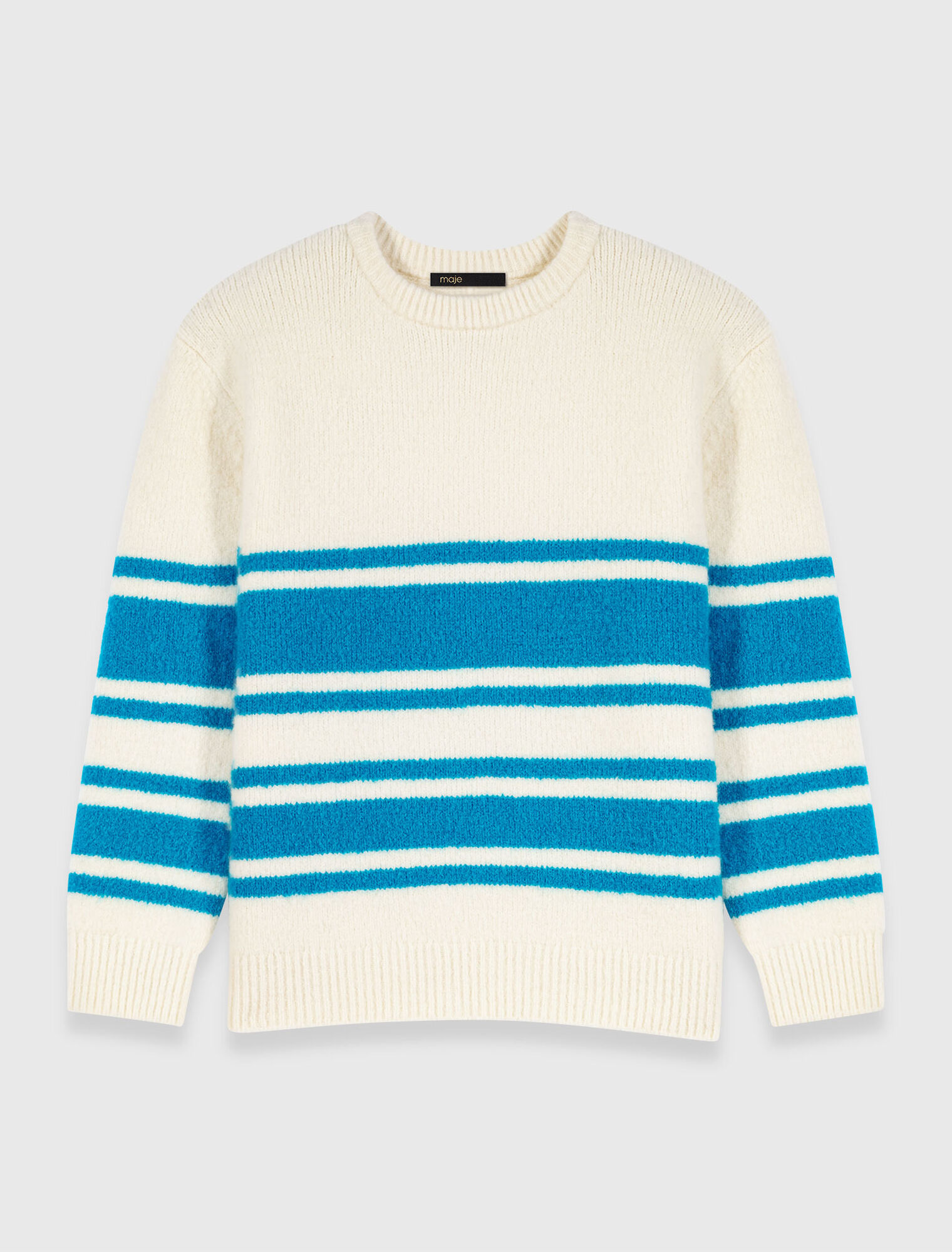 Weiter Pullover aus Wollgemisch