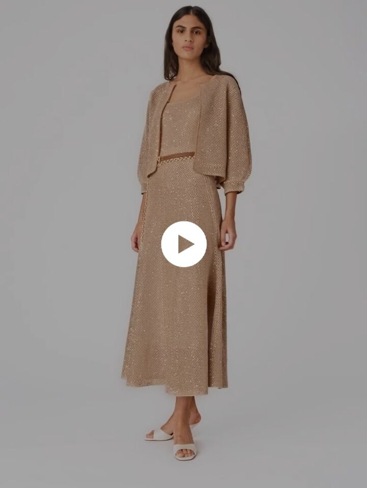 Strick-Cardigan mit Strass