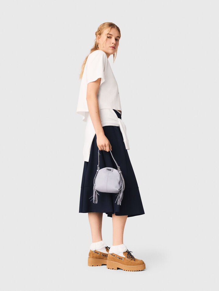 T-Shirt mit Marine-Print