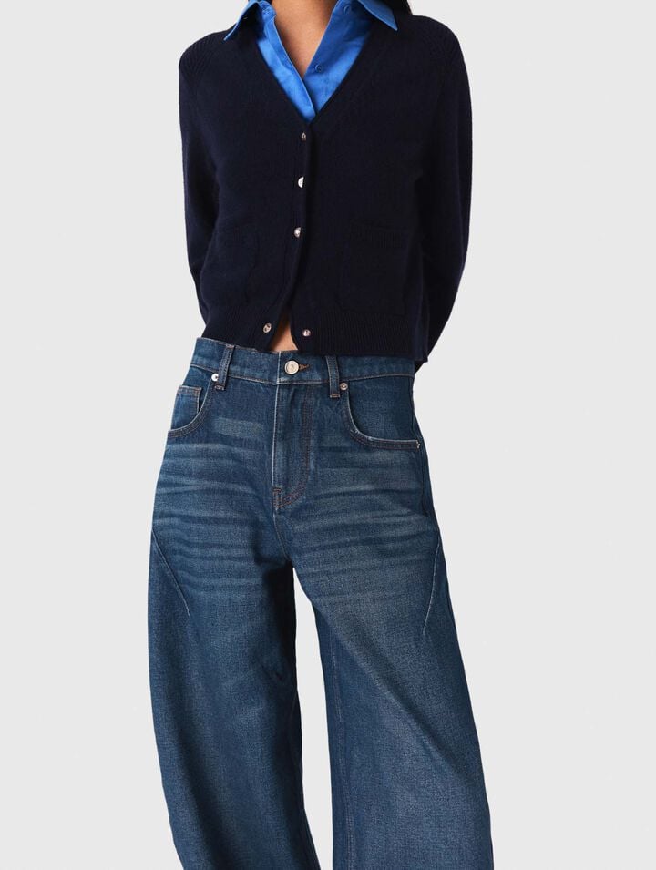 Balloon-Jeans mit Martingal