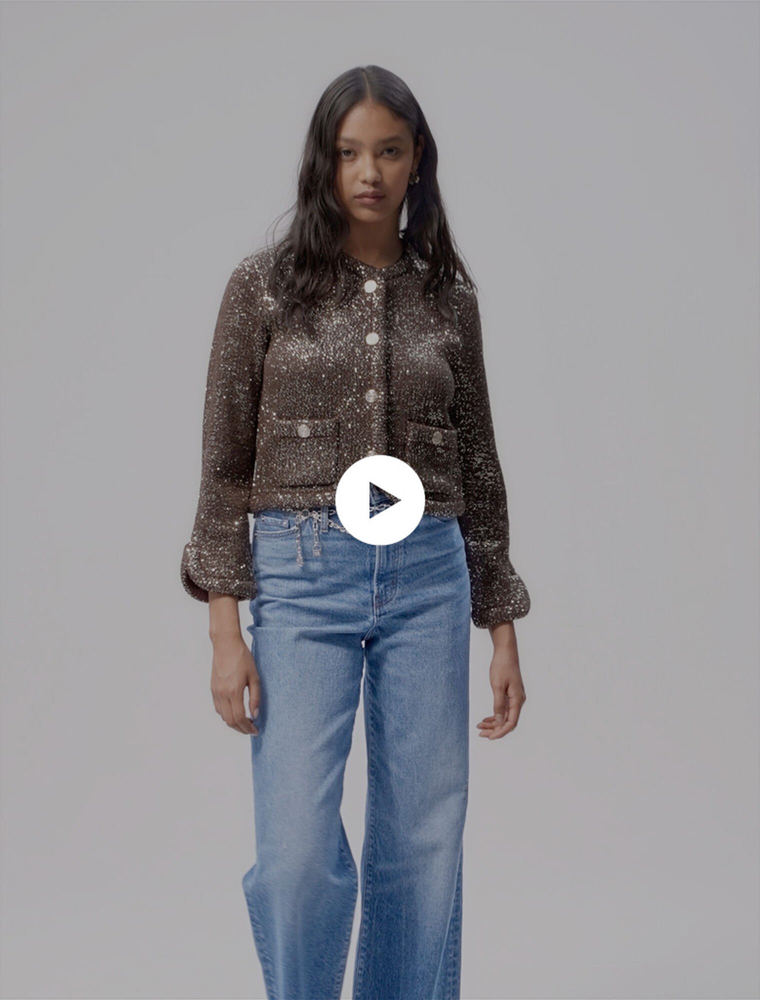 Cardigan mit Pailletten