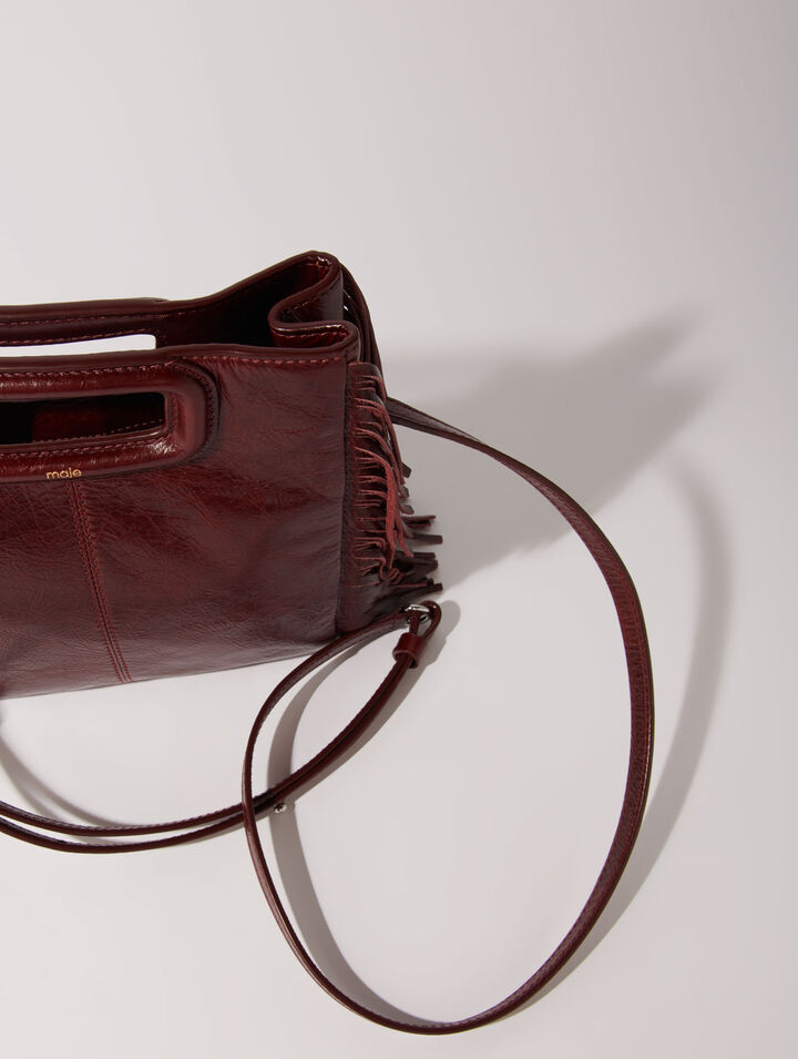 Tasche M aus Craqulé-Leder