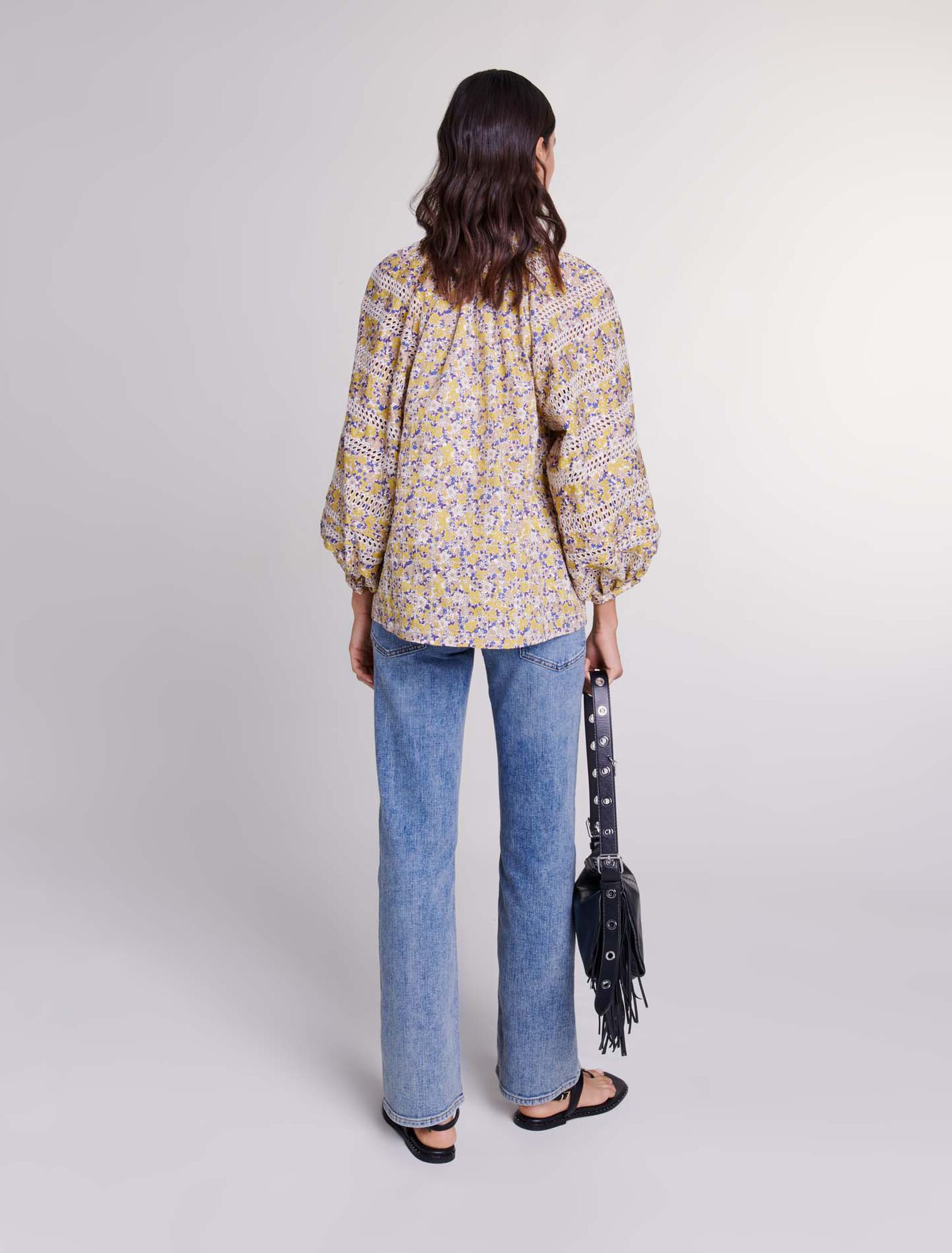 Jeans mit Flechtdetails