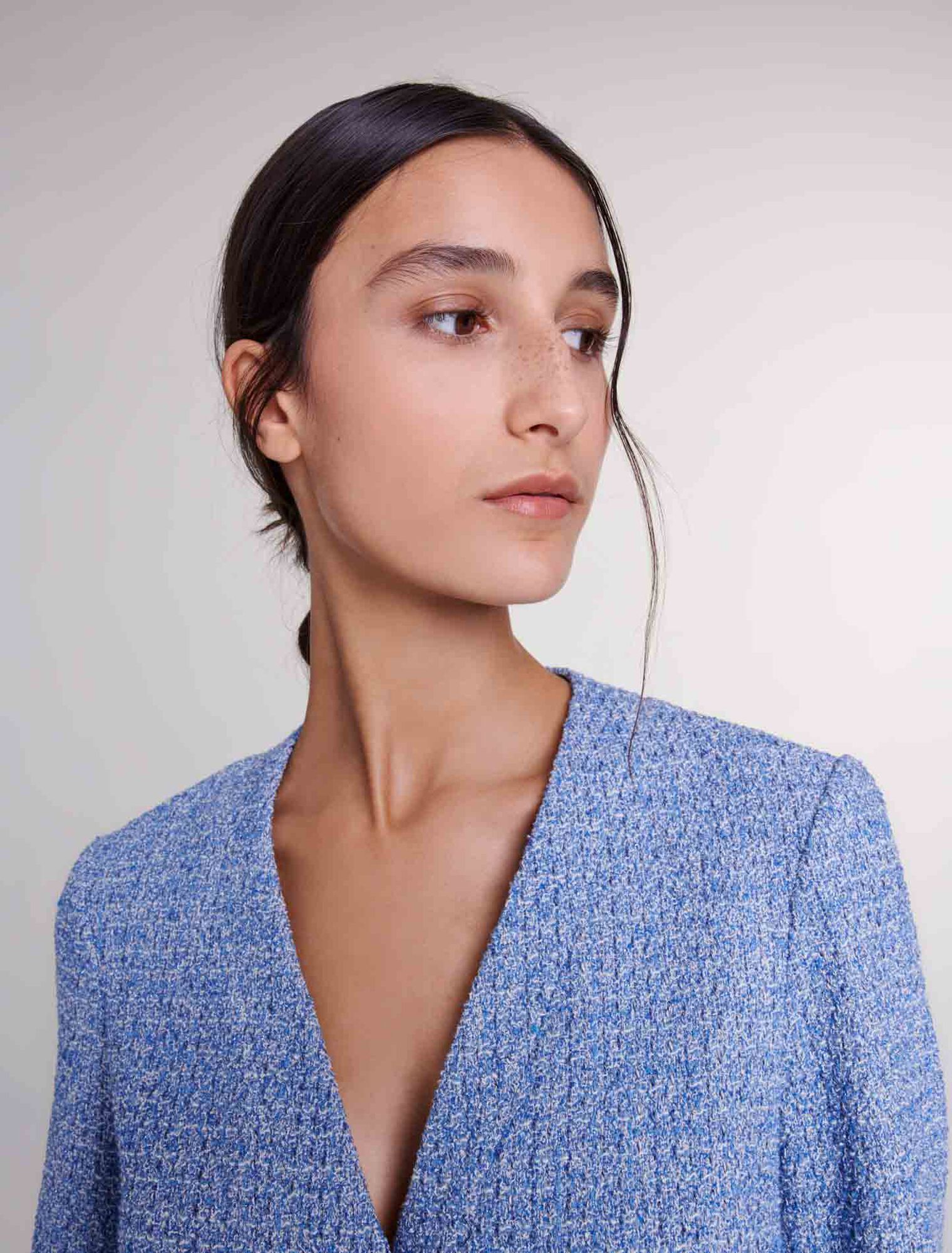Kurzes Kleid aus Tweed