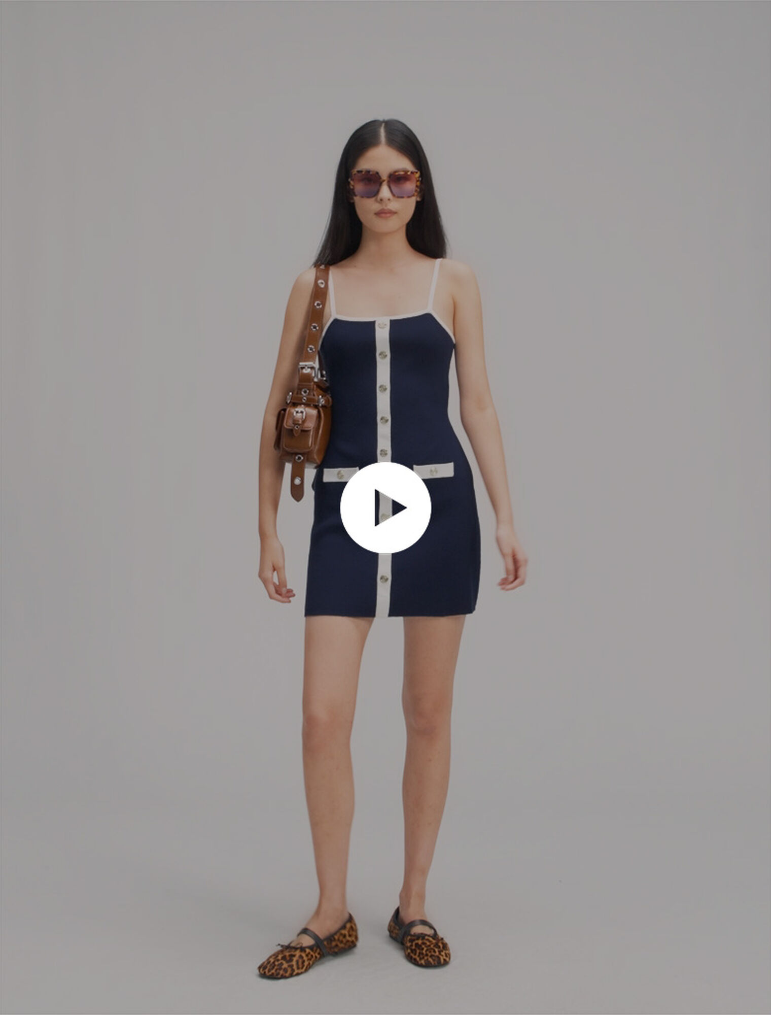 Kurzes Kleid aus Rippstrick
