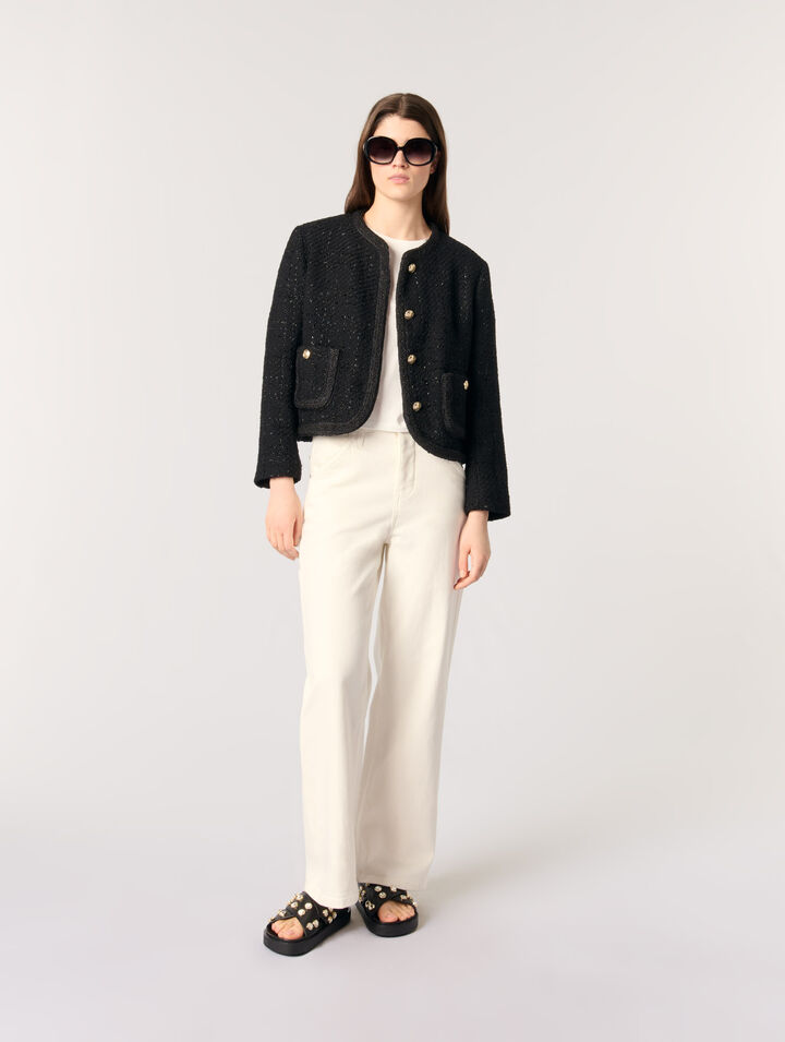 Kurze Tweedjacke
