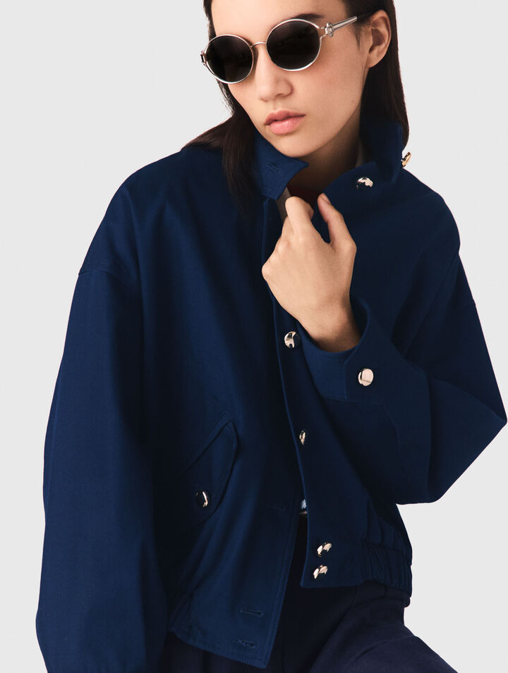 Bomberjacke aus Baumwolle