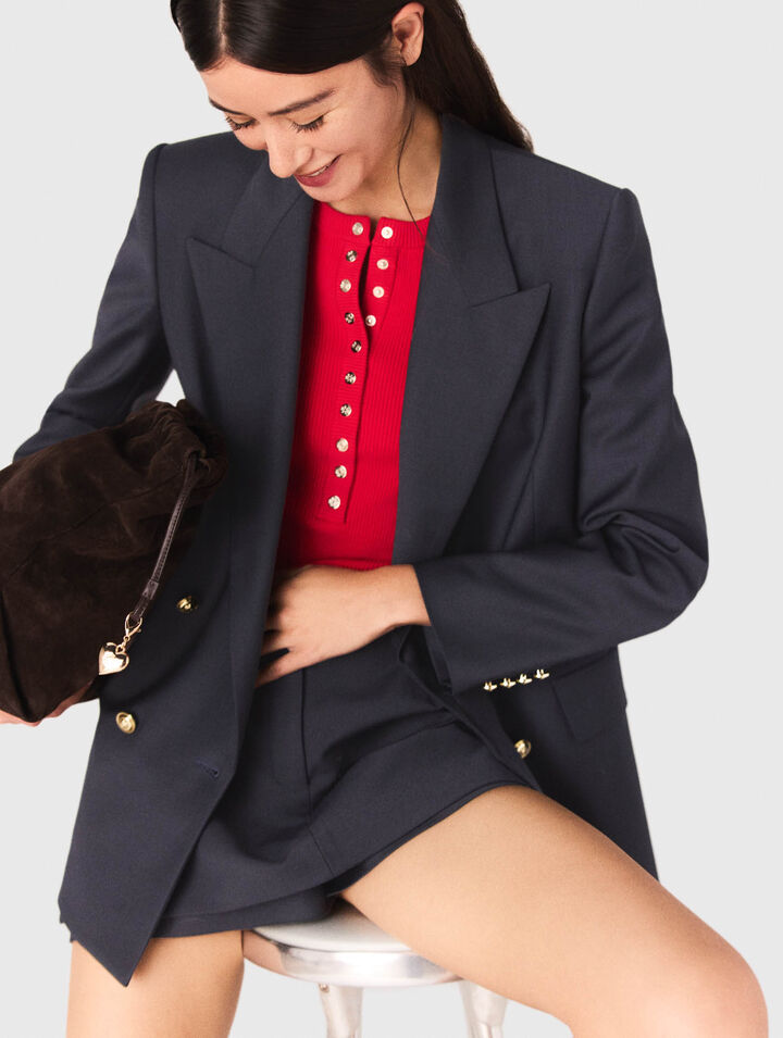 Kostümjacke mit goldenen Knöpfen