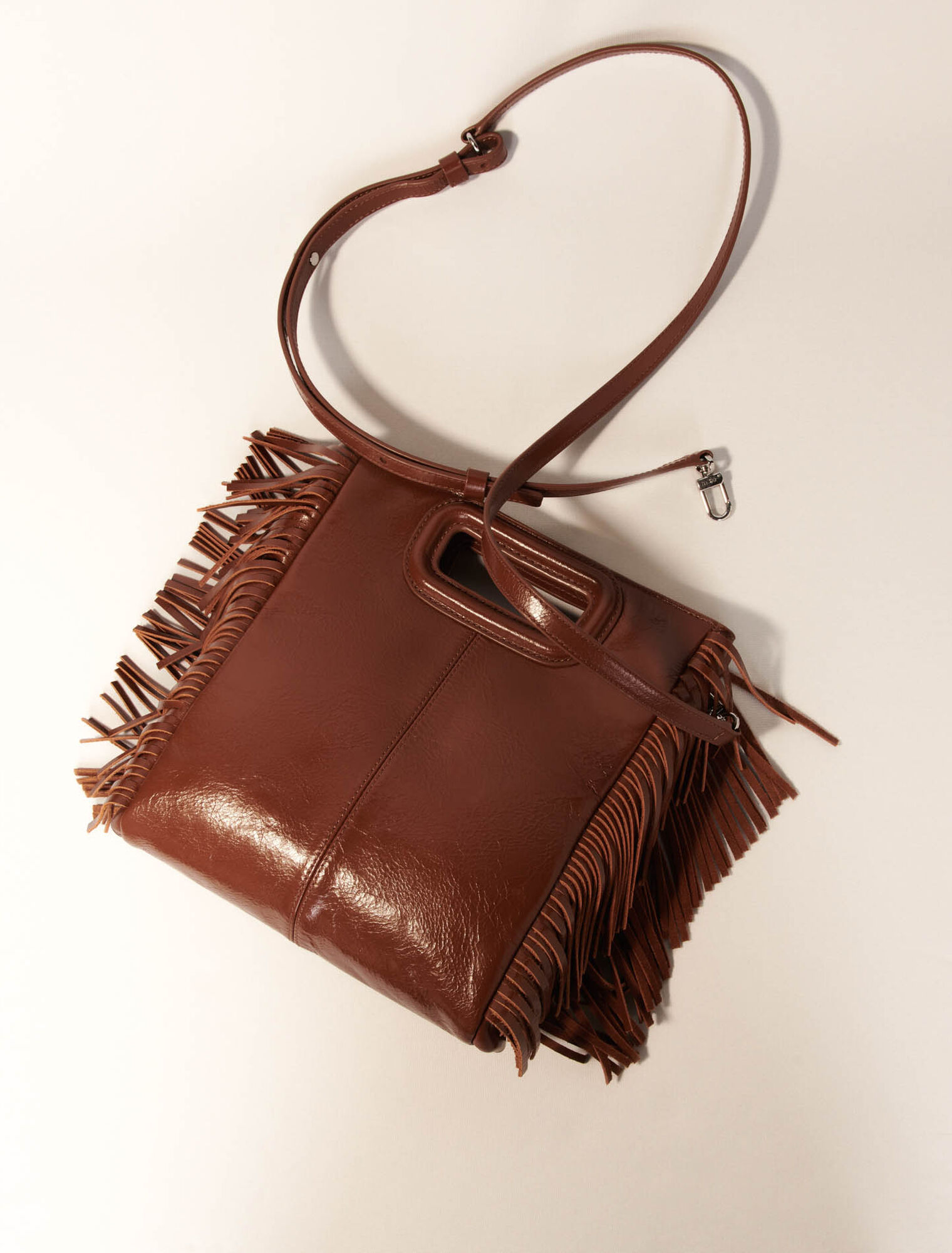 Tasche M aus Craqulé-Leder