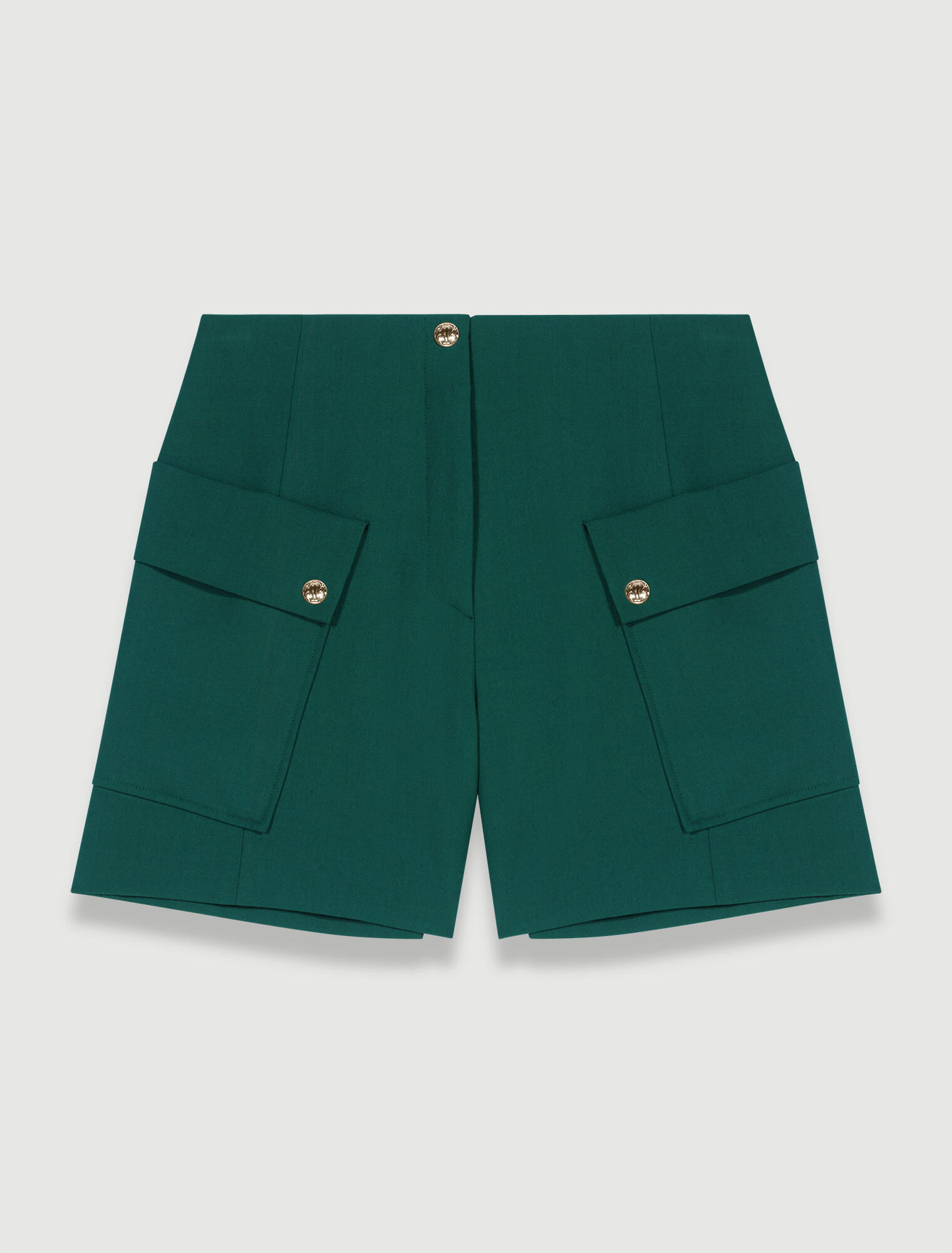 Strukturierte Shorts mit Taschen